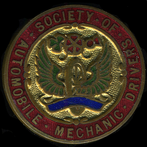 Society of Automobile Mechanic Drivers lapel badge