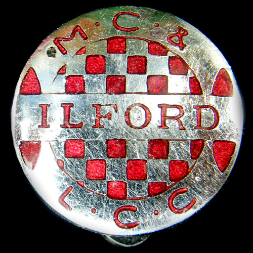 Ilford Motor Cycle & Light Car Club lapel badge