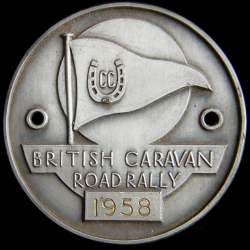 British Caravan Road Rally Medallion 1958