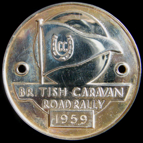 British Caravan Road Rally Medallion 1959