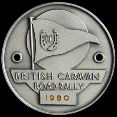 British Caravan Road Rally Medallion 1960