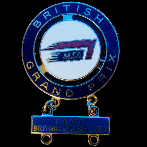 British Grand Prix (Car) lapel badge