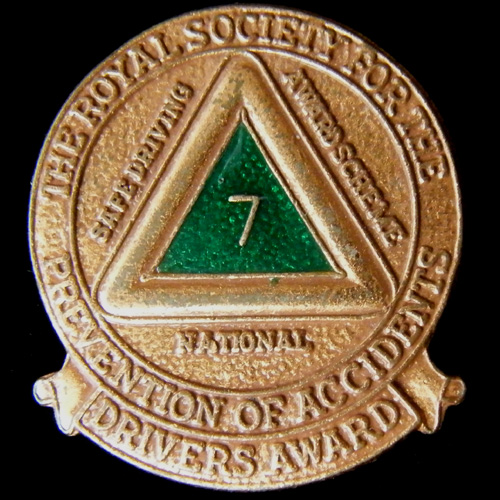 Royal Society for the Prevention of Accidents lapel badge