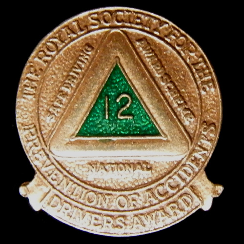 Royal Society for the Prevention of Accidents lapel badge