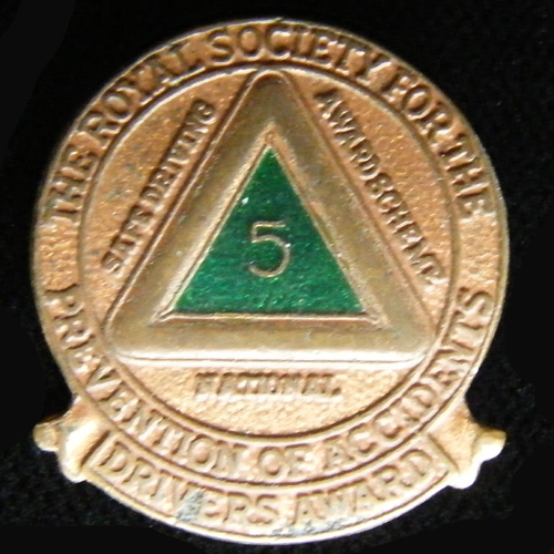 Royal Society for the Prevention of Accidents lapel badge
