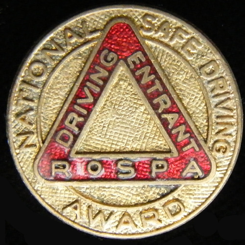 Royal Society for the Prevention of Accidents lapel badge