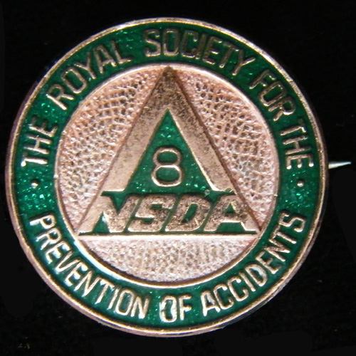 Royal Society for the Prevention of Accidents lapel badge