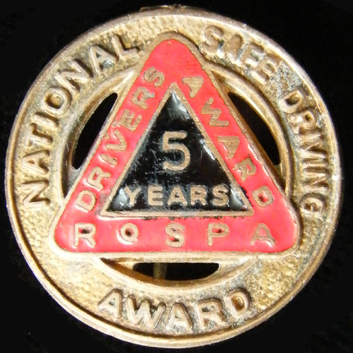 Royal Society for the Prevention of Accidents pin badge Safety