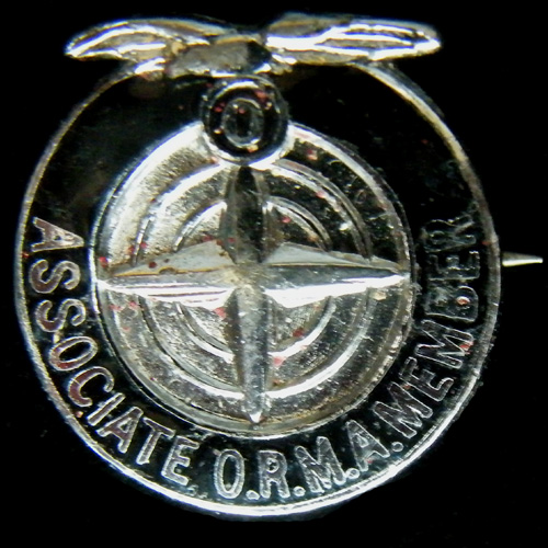 Owen Racing Motors Association O R M A pin badge
