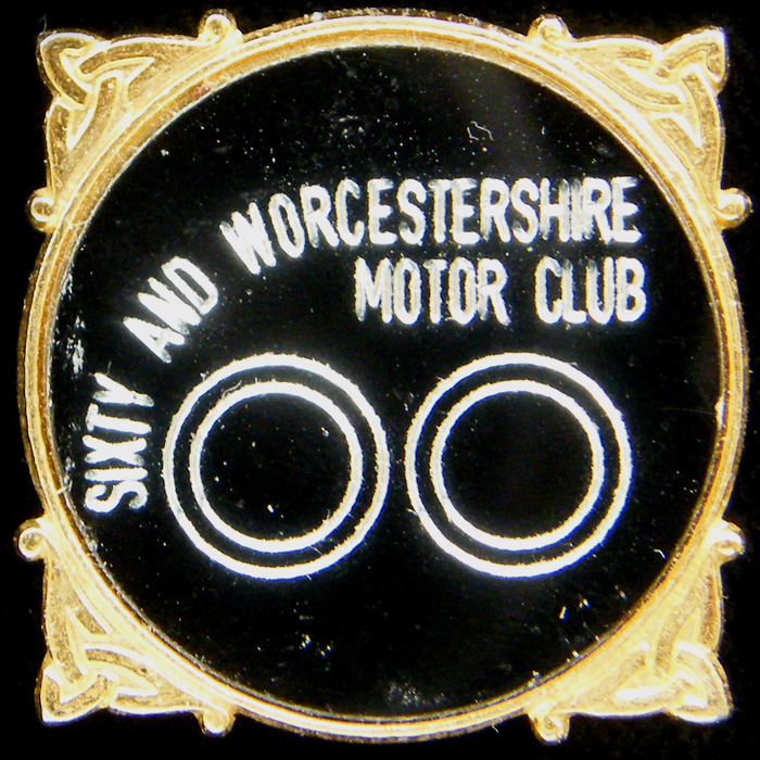 Sixty and Worcestershire Motor Club Pin Badge