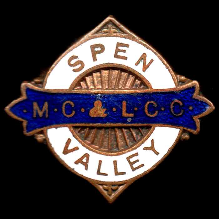 Spen Valley Motor Cycle & Light Car Club pin badge