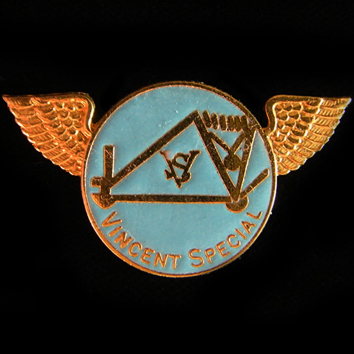 Vincent Special Vintage pin badge