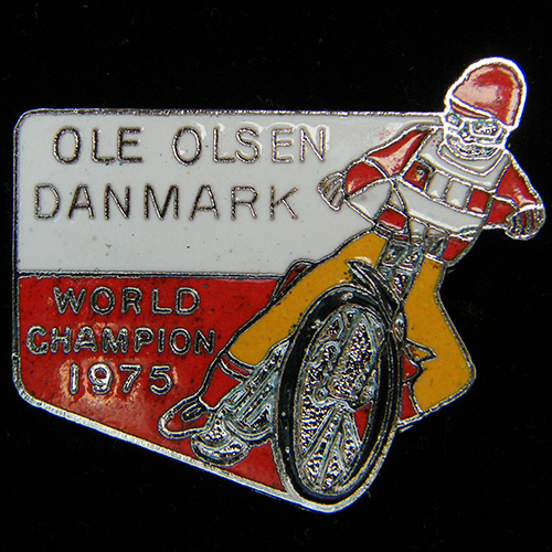 Ole Olsen Speedway lapel badge