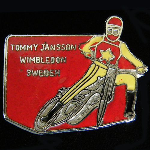 Tommy Jansson Speedway lapel badge