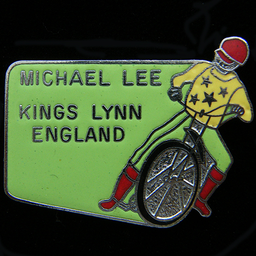 Michael Lee Speedway lapel badge