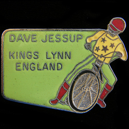 Dave Jessup Speedway lapel badge
