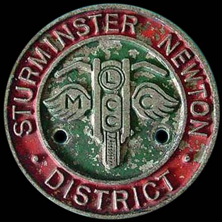 Sturminster Newton District Motor Cycle & Light Car Club Car Badge