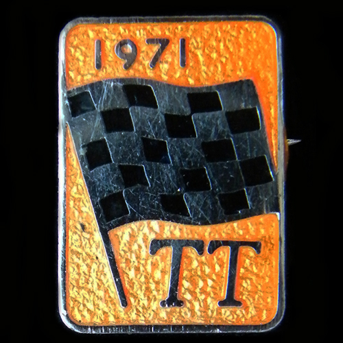 Isle of Man TT lapel badge