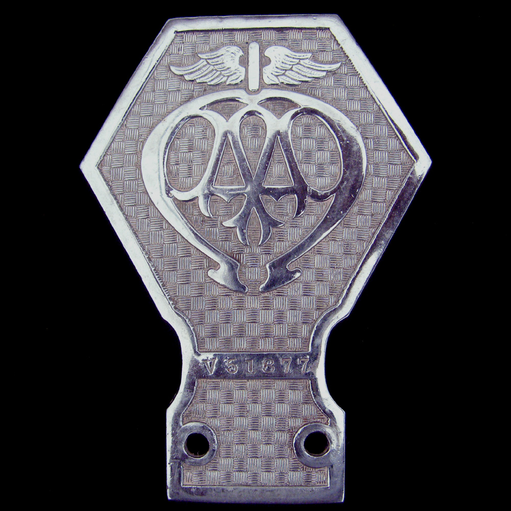  AA basket weave Industrial Vehicle badge