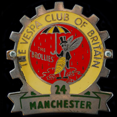 The Vespa Club of Britain Cog Badge