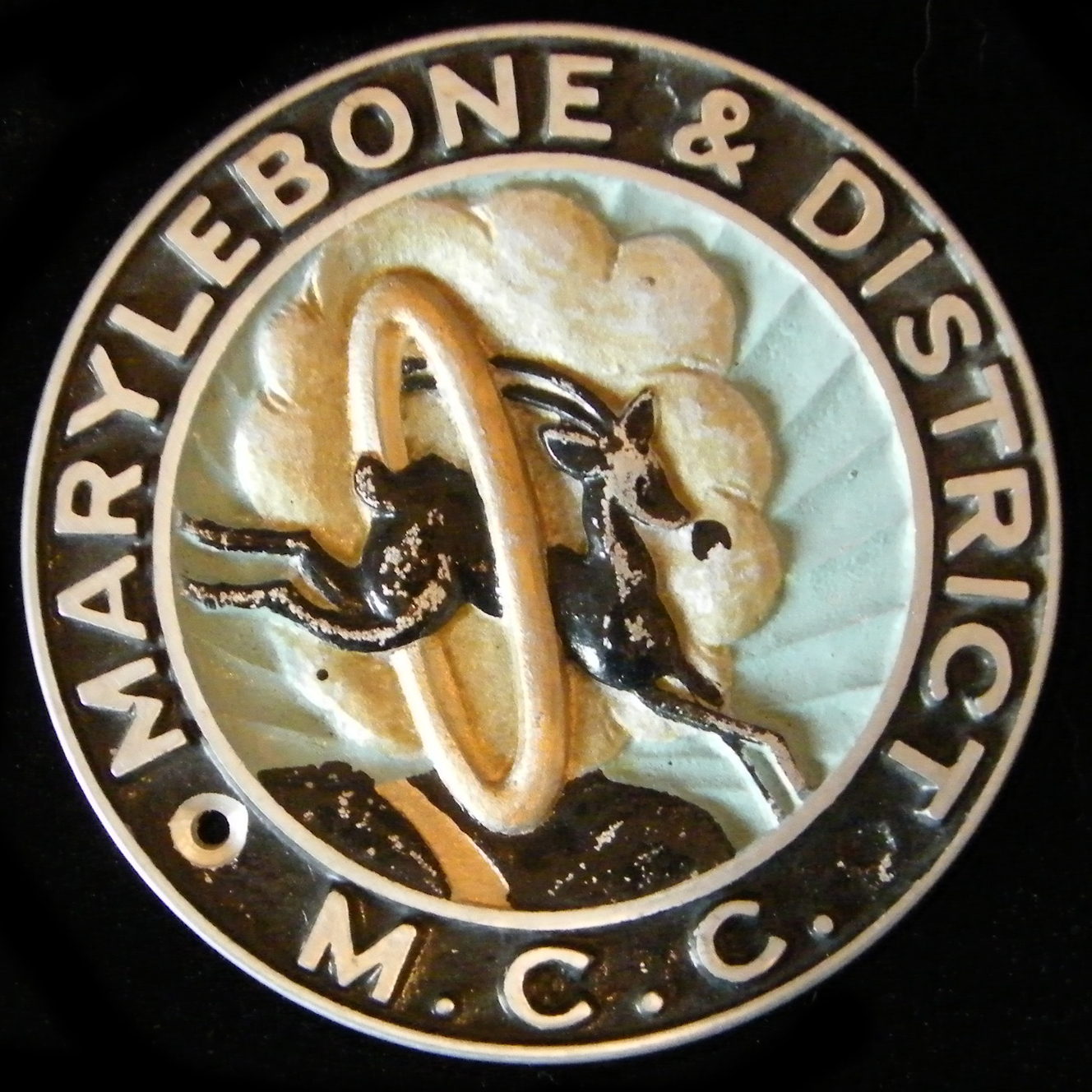 Marylebone & District Motor Cycle Club Car Badge