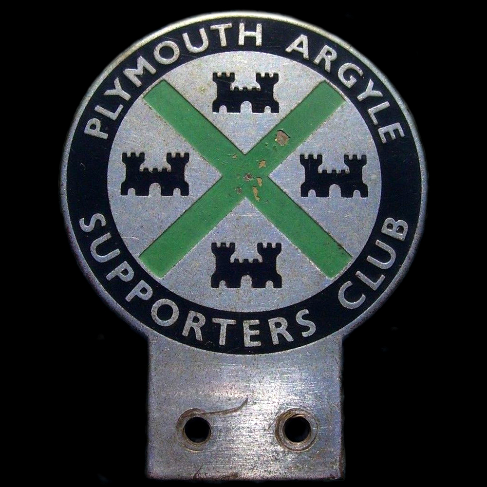 Plymouth Argyle Supporters Club car badge