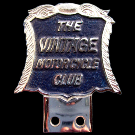 Vintage Motorcycle Club Car Badge