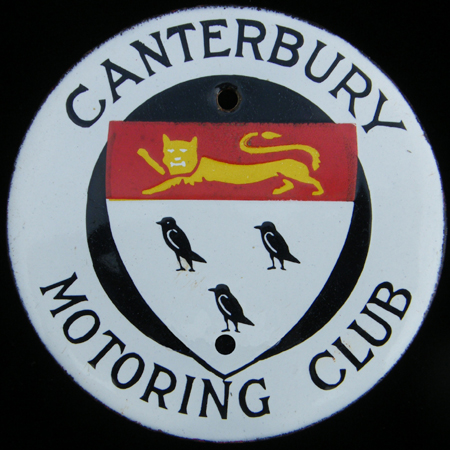 Canterbury Motoring Club car badge