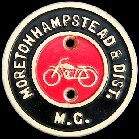 Moretonhampstead & District Motor Club Car Badge
