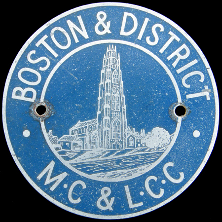Boston & District Motor Cycle & Light Car Club Car Badge 