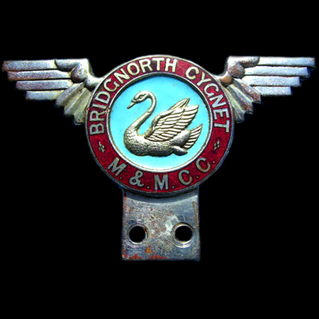 Bridgenorth "Cygnet" Motor & Motor Cycle Club Car Badge