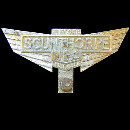 Scunthorpe Motor Cycle Club Car Badge