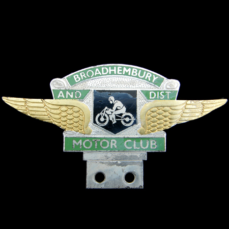 Broadhembury and District Motor Club Car Badge 3