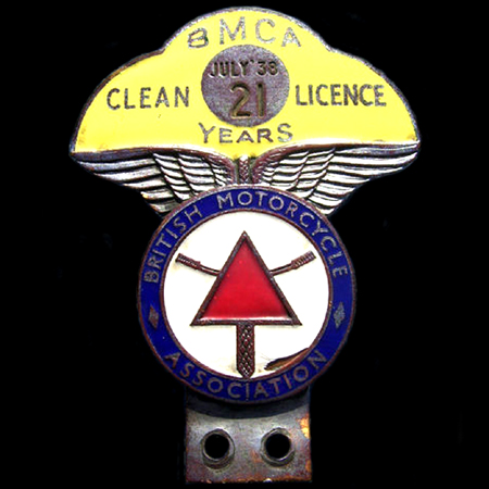 British Motor Cycle Association Car Badge