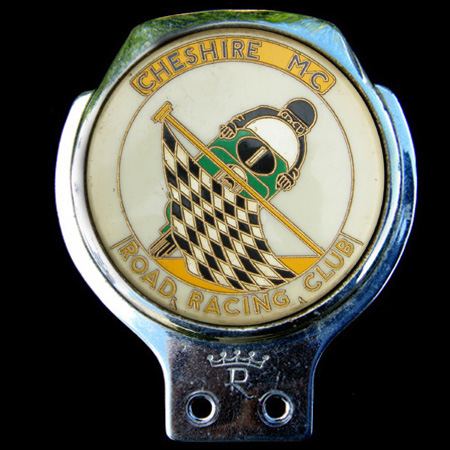 Cheshire Motor Cycle Road Racing Club Car Badge