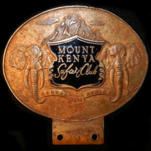 Mount Kenya Safari Club Car Badge
