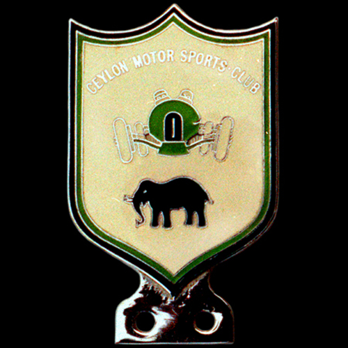 Ceylon Motor Sports Club Car Badge