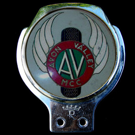 Avon Valley Motor Cycle Club Car Badge
