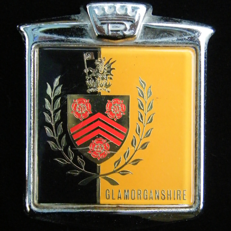 Glamorganshire (Morgannwg) Square Car Badge