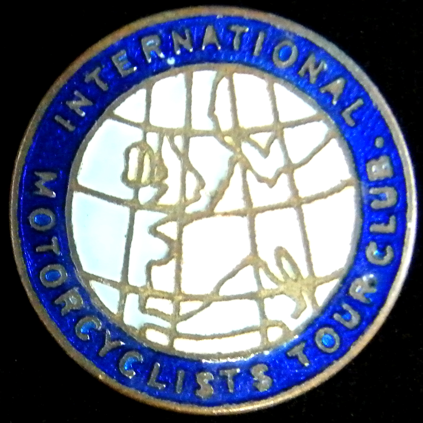 International Motorcyclists Tour Club Lapel Badge