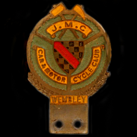 Wembley J.M.C. Car & Motor Cycle Club Car Badge