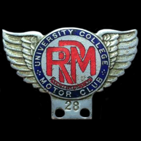 Manchester University College Car Badge