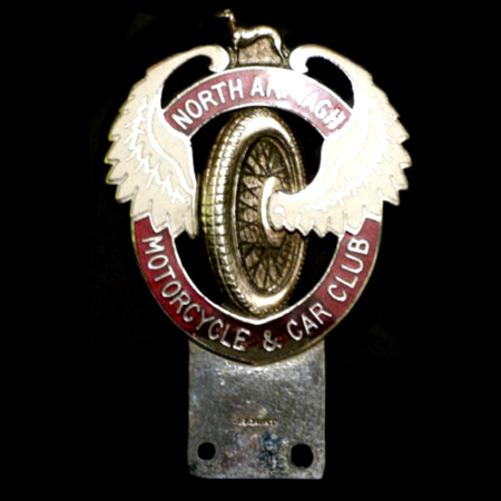 North Armagh Motorcycle & Car Club Car Badge