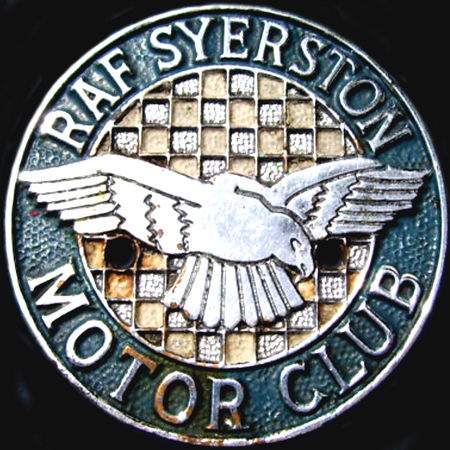 RAF Syerston Motor Club Car Badge