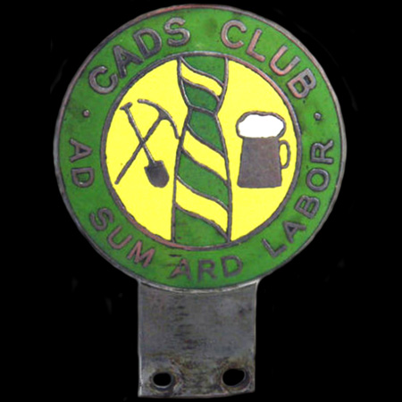 Cads Club Car Badge