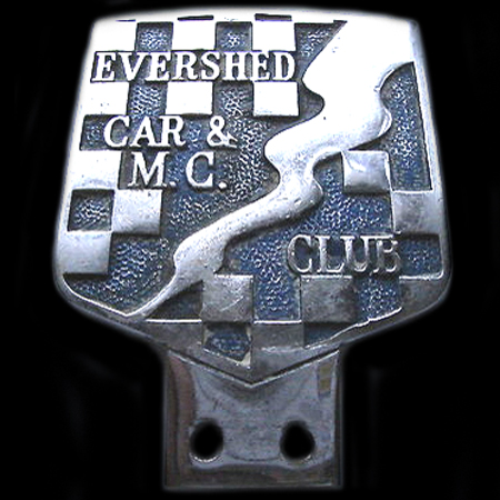 Evershed Car & M C Club car badge