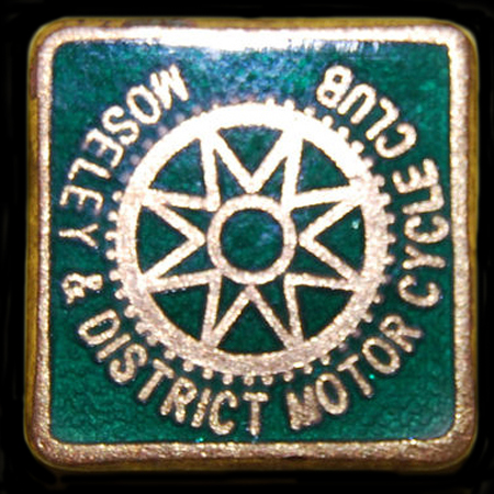 Moseley & District Motor Cycle Club Lapel badge