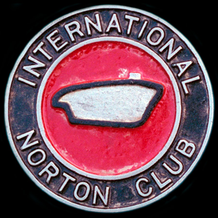 Norton International Club Machine Badge