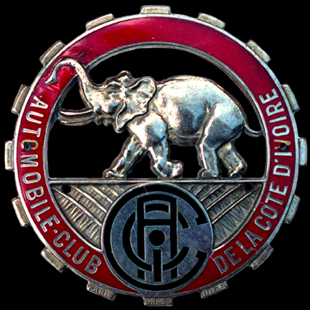 Automobile Club De La Cote D'Ivoire Car Badge