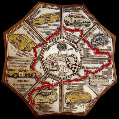 9 badge Motor Racing Curcuit  Car Badges